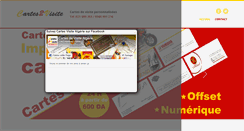 Desktop Screenshot of cartes2visite.com
